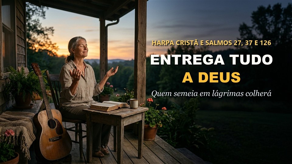 Entrega Tudo nas Mãos de Deus e Dorme em Paz | Harpa Cristã Acústica e Salmos 27, 37 e 126