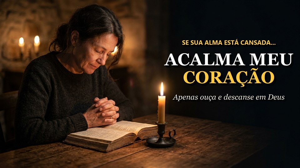 Acalma o Meu Coração Nesta Noite | Louvores Suaves da Harpa Cristã e Salmos para Descansar